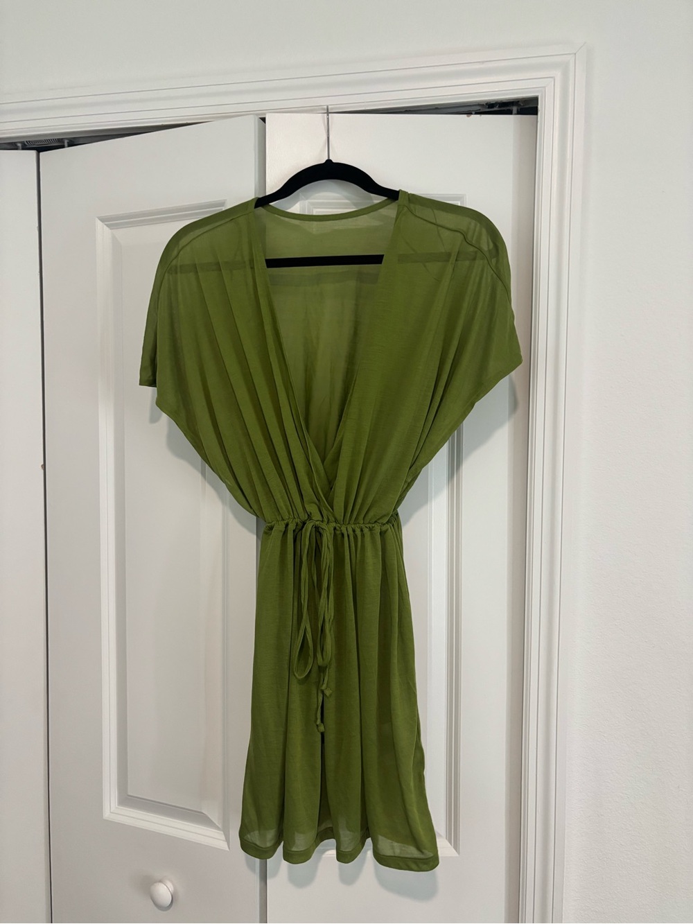 Women’s Olive Green Swim Cover-Up Tunic Size S